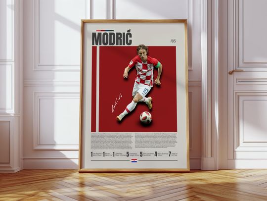 Discover Luka Modri Poster, Croatia Footballer Poster, Soccer Gifts, Sports Poster, Football Player Poster, Soccer Wall Art, Sports Bedroom Posters