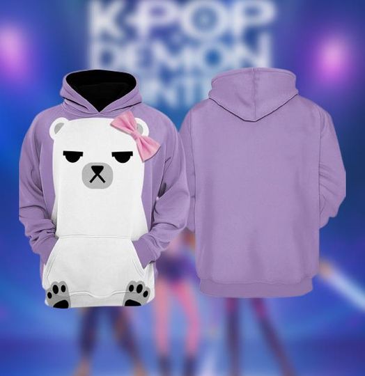 Mira Demon Hunters Hoodie Cosplay 3D Hoodie, Kpop Demon Hunters Huntrix Cosplay, Huntrix Mira, Demon Hunters, K-Pop Movie Outfit