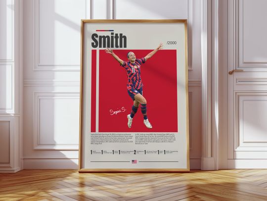 Discover Sophia Smith Poster, USWNT Poster, Portland Thorns Poster, Sports Poster, Football Player Poster, Soccer Wall Art, Sports Bedroom Posters