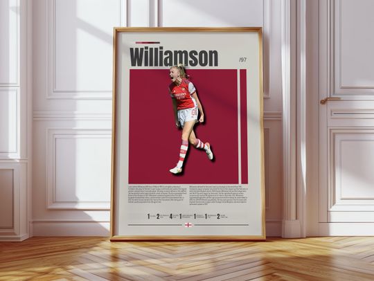 Discover Leah Williamson Poster, WSL Poster, Arsenal Poster, Sports Poster, Football Player Poster, Soccer Wall Art, Sports Bedroom Posters