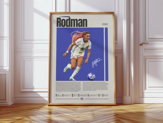 Discover Trinity Rodman Poster, USWNT Poster, Washington Spirit Print, Sports Poster, Football Player Poster, Soccer Wall Art, Sports Bedroom Posters
