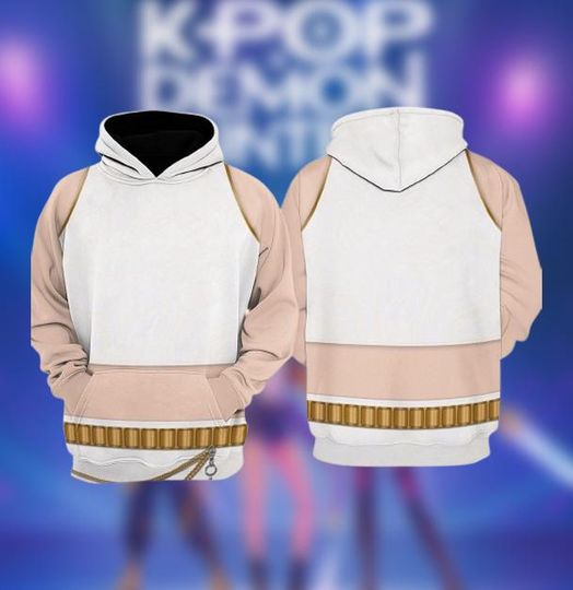 Demon Hunters 3D Hoodie, Huntrix Cosplay Hoodie, Demon Hunters Cosplay Hoodie, Huntrix Costume Outfits