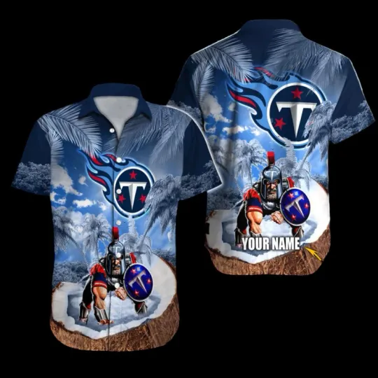 Tennese Football Coconut Warrior Hawaiian Shirt, Gift for Fan