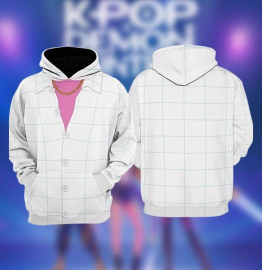 Discover Kpop Demon Hunters Jinu Saja Boys 3D Hoodie, Jinu Saja Boys Cosplay, Saja Boys Band Cosplay, Kpop Movie Hoodie