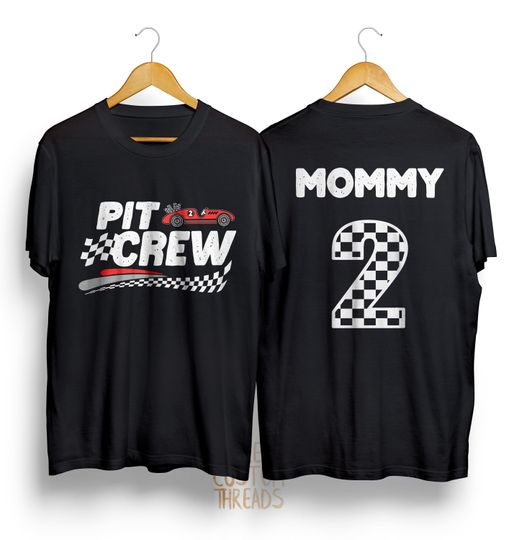 Discover Two Fast Pit Crew T-Shirt,Family Matching Racing Tee