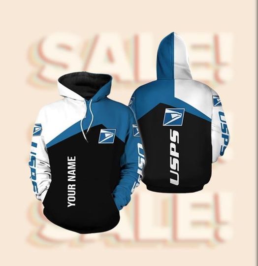 Personalized Postal Worker 3D Hoodie, Delivery Uniform Hoodie, Mail Carrier Appreciation Gift