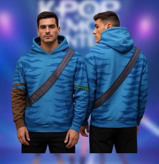 Discover Avatar 3D Hoodie, Jake Costume Hoodie, Alien Cosplay Hoodie
