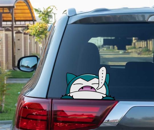 Discover Sn Lax Peeking Vinyl Wall Decal for Kids, Anime Cartoon Video Game Style