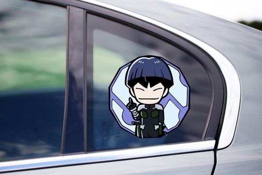 Soshiro Hosina Peeking Peek Peekabo Peekers Bumper Window Vinyl Decal kaiju anime label laptop Stickers