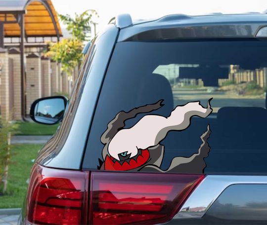 Discover Darkrai Peeking Peek Peekabo Peekers Bumper Window Vinyl Decal Anime Kids Cartoon Legendary Stickers