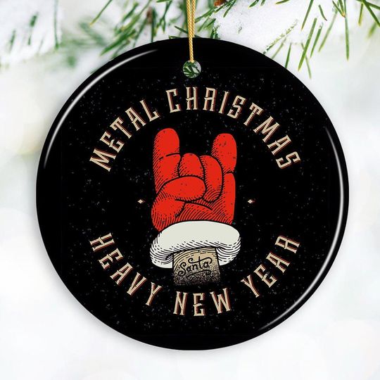 Discover Vintage Heavy Metal Christmas Ornament