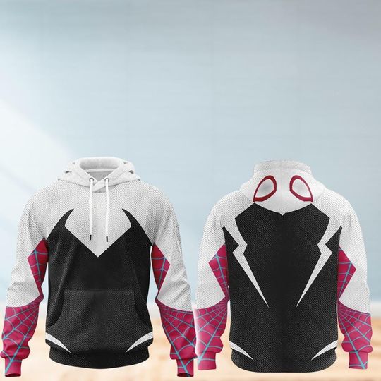 Discover Spider Gwen Costume Hoodie, Spider Man Movie Shirt, Spider Gwen Cosplay, Spider Gwen Lover Shirt, Marvel Avengers Shirt, Halloween Gift