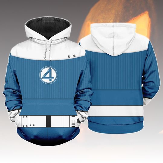 Sue Storm Costume Hoodie, Fantastic Four Superhero Cosplay Hoodie, Comic Book Halloween T-Shirt For Fan, Marvel Cosplay Hoodie