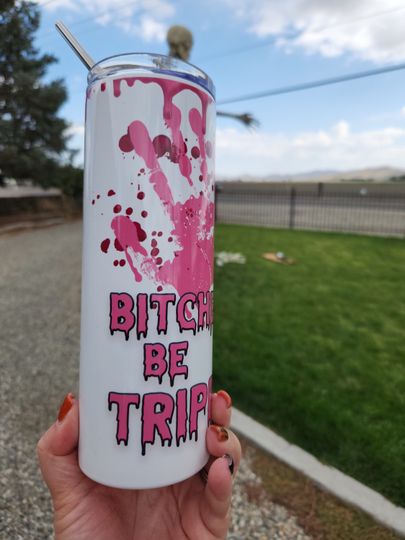 Discover Girls Be Trippin, Jason Vorhees, Skinny tumbler, ValentinesDay, Valentine's Day gift, funny tumbler, horror movie tumbler, Friday The 13th,