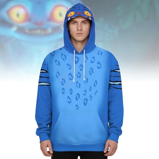 Derpy Tiger Costume Hoodie Jogger Sets, Blue Tiger Cosplay Set, Kpop Demon Hunters Costume Hoodie, Huntrix Kpop Movie Cosplay Outfits