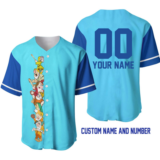 Discover Custom 7 Dwarfs Baseball Jerseys, Little Men Basketball Jerseys Baseball T-shirts for Men/Women/Children