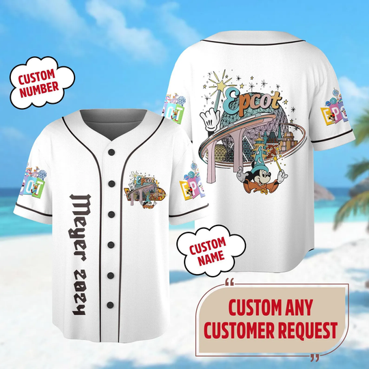 Discover 2025 Custom Disney Hollywood Studios Baseball Jerseys Mickey and Friends Baseball Jerseys Unisex Children's Baseball Jerseys