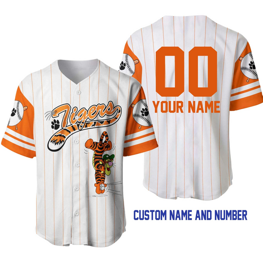 Discover Personalized Winnie the Pooh Tigger Doesn't Jump They Bounce Custom Kids Youth Adults 3D Disney Baseball Jersey Birthday Gift