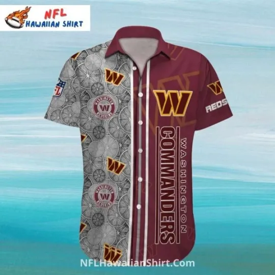 Discover Washington Commanders Half Patterned Vintage Hawaiian Shirt Size S-5XL