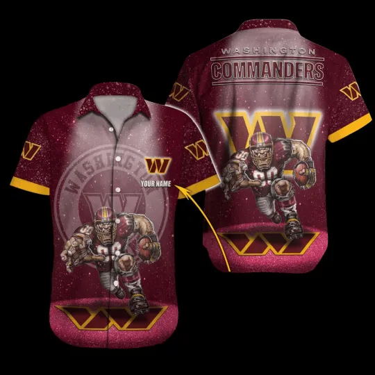 Discover Personalized Washington Commanders Starry Summer Aloha Unisex Hawaiian Shirt