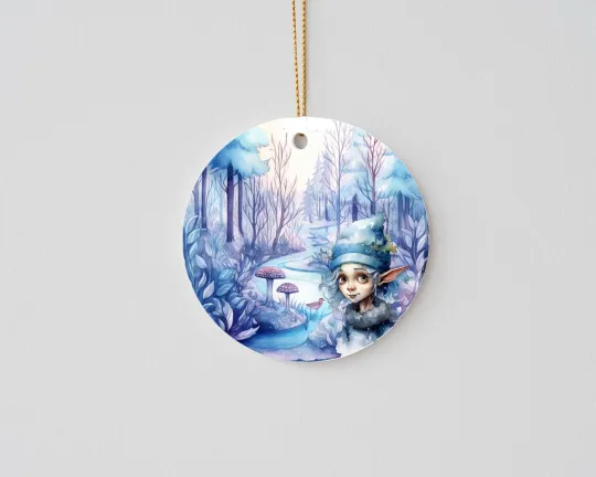 Discover Winter Fairy Ceramic Christmas Ornament Christmas Tree Decoration