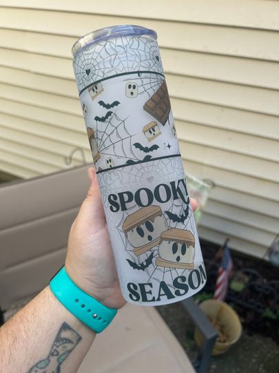 Discover Spooky Season 20oz Frosted glass tumbler
