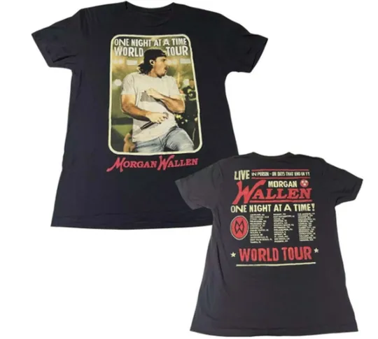 Wallen Western 3D T-Shirt – One Night At A Time Tour, World Tour