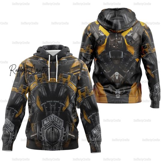 Halloween Bumblebee Transformers Cosplay Hoodie, Robot Transformers Cosplay Hoodie, Halloween Costume Shirt, Halloween Gift