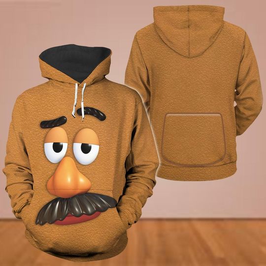 Mr. Potato Head Cosplay 3D Hoodie, Toy Story Costume Hoodie, Mr. Potato Cosplay Hoodie, Disney Halloween Outfit, Halloween Cosplay Outf