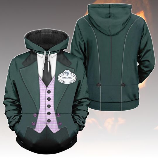 Discover Haunted Mansion Costume Hoodie And Joggers, Disney Movie Ghost Host Cosplay Hoodie, Halloween Men Hoodie, Movie Fan Halloween Costume