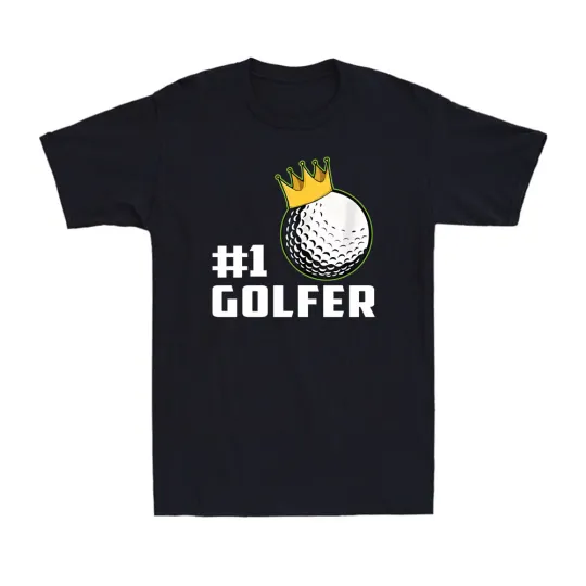 Discover Number One Golfer Men's T-Shirt with Funny Golf Player