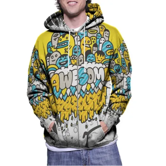 Discover 3D Zip Hoodie Fullprint Polyester Zipper Hoodie