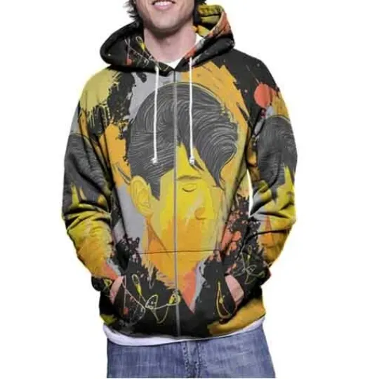 Discover Men's 3D Zip Hoodie Turner Art Hoodie with Zipper