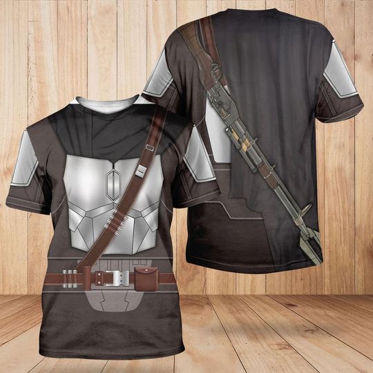 The Mandalorian Costume Shirt, Star Wars Shirt For Men, Warrior Costume Shirt, Grogu Vacation Shirt, Pedro Pascal Fans Shirt