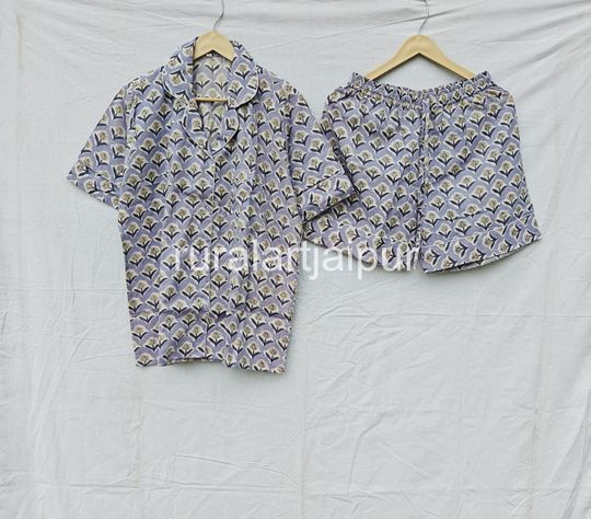 Discover Indian Cotton Short Pajama Set