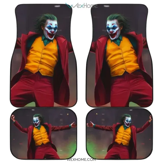 Discover Joker Dancing Car Floor Mats, Colorful Movie Fan Gift, Auto Interior Accessory