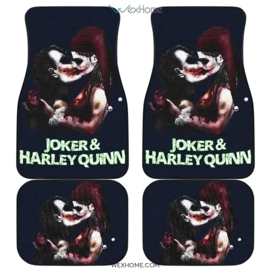 Joker Harley Quinn Car Mats Suicide Squad Movie Interior Decor