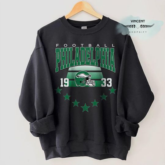 Vintage 90s Philadelphia Football Sweatshirt, Philadelphia Football Shirt, Game Day Sweatshirt,Football For Fan