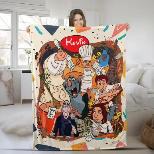 Discover Disney Ratatouille Remy Little Chef Customize Fleece Blanket