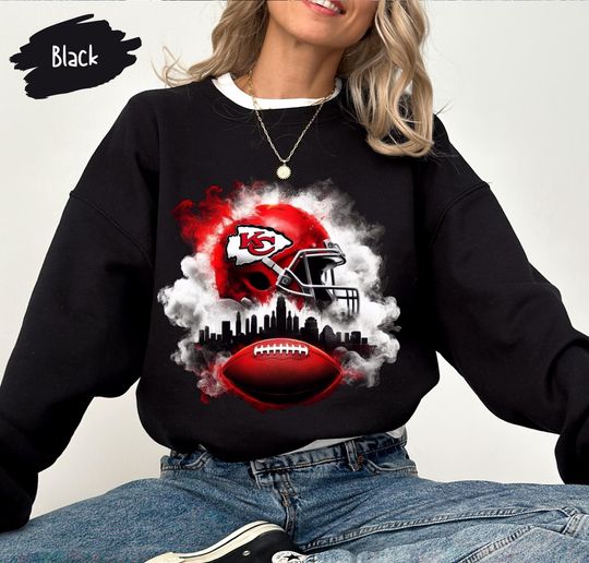 Discover Retro KC Chiefs Sweatshirt: Kansas City Football Fan Apparel