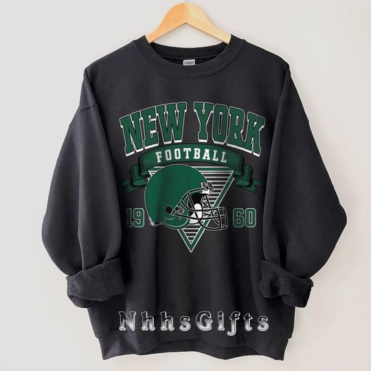 New York Football Sweatshirt, Vintage New York Football Crewneck, New York Football Shirt, Game Day New York Gifts, Football Sunday Pullover