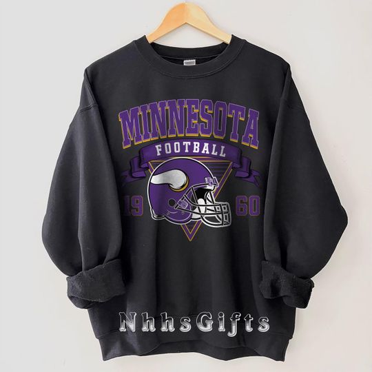 Discover Minnesota Football Sweatshirt, Vintage Style Minnesota Football Crewneck, Minnesota Football Fan Gifts, Sunday Football Apparel