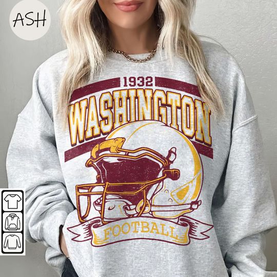 Discover Vintage 90s Style Washington Football Vintage Sweatshirt, Washington Crewneck Commander Sweater, Washington Fan Gift Washington Tee