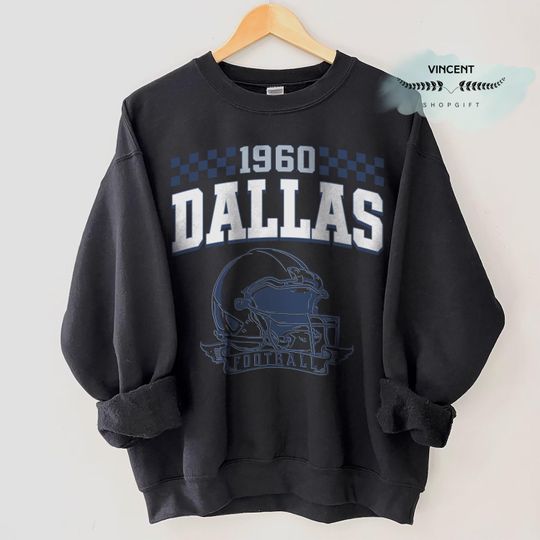 Discover Dallas Football Sweatshirt, Vintage Style Dallas Football Crewneck, America Football Sweatshirt, Dallas Crewneck, Football Fan Gifts