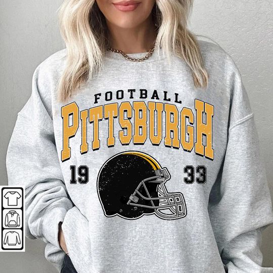 Discover Pittsburgh Football Sweatshirt, Pittsburgh Shirt Retro Style 90s Shirt