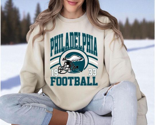 Discover Philadelphia Football Sweatshirt, Philadelphia Football Shirt, Philadelphia Retro, Vintage Style Gift, Football Tee, Philadelphia Fans Shirt