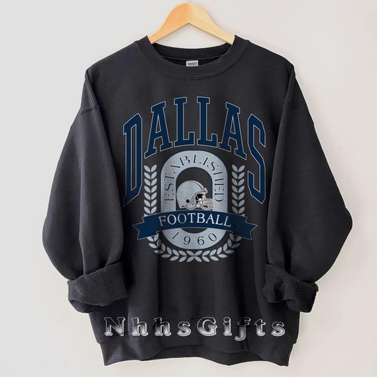 Discover Dallas Football Sweatshirt, Vintage Dallas Football Crewneck, Retro Dallas Football Shirt, Game Day Apparel, Dallas Football Fan Gifts