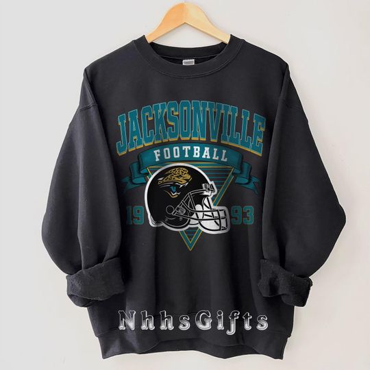 Discover Jacksonville Football Sweatshirt, Vintage Style Jacksonville Football Crewneck, Jacksonville Fan Gifts, Sunday Football Apparel