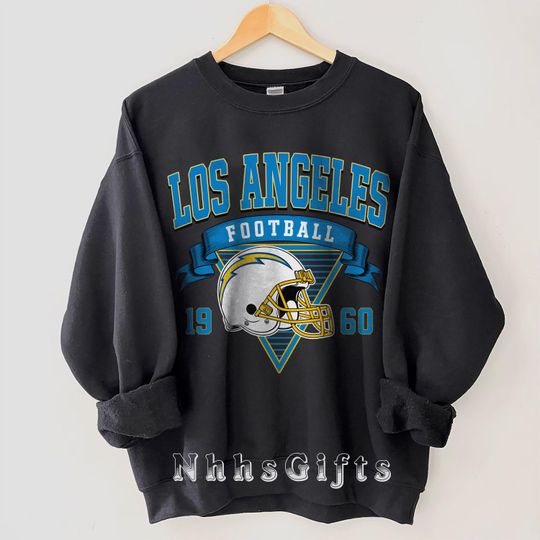 Discover Los Angeles Football Sweatshirt, Vintage Style Los Angeles Football Crewneck, Football Fan Pullover, Los Angeles Fan Gifts