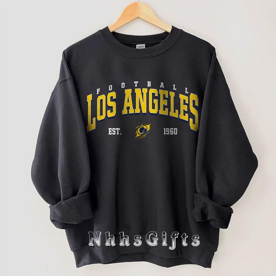 Discover Los Angeles Football Sweatshirt, Vintage Los Angeles Football Crewneck, Los Angeles Football Shirt, Game Day Los Angeles Fan Gifts